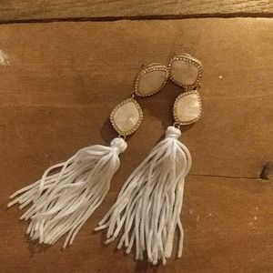 Little bit of sparkle..tassle earrings